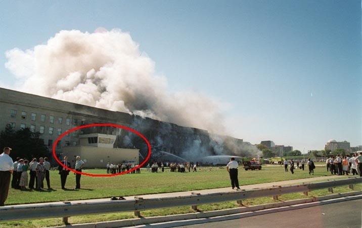 Pentagon heliport and helipad in relation to area damaged on 9/11